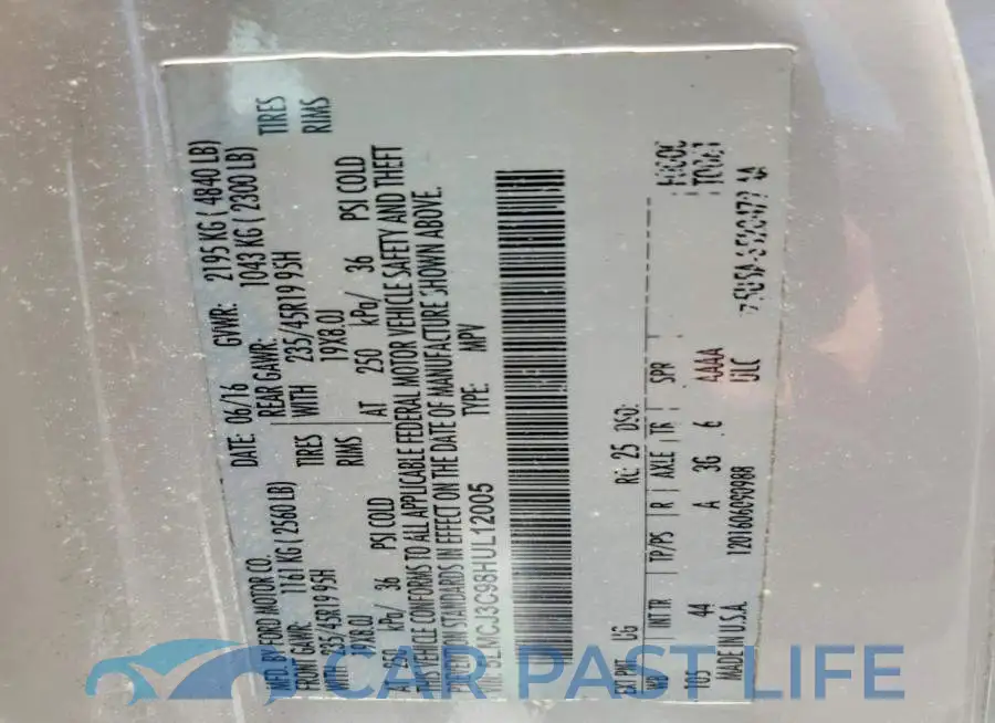 5LMCJ3C98HUL12005# 13