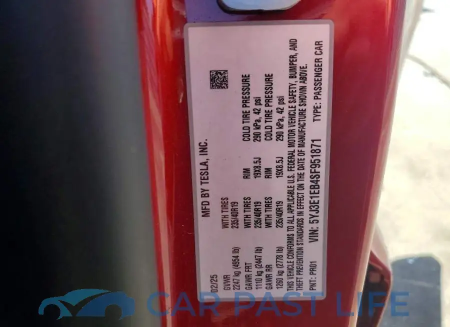 5YJ3E1EB4SF951871# 13