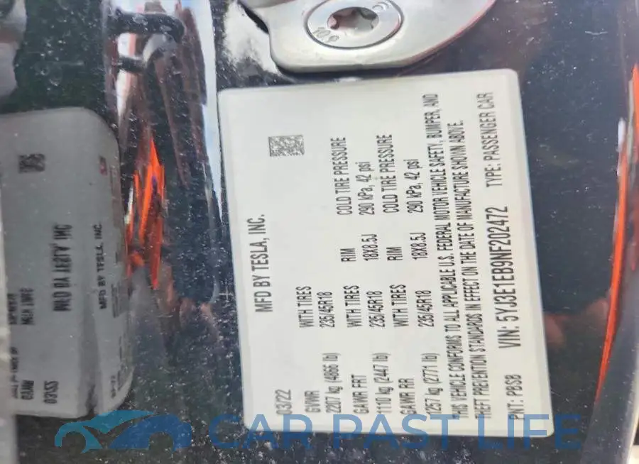 5YJ3E1EB9NF202472# 14