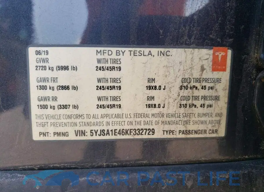 5YJSA1E46KF332729# 12