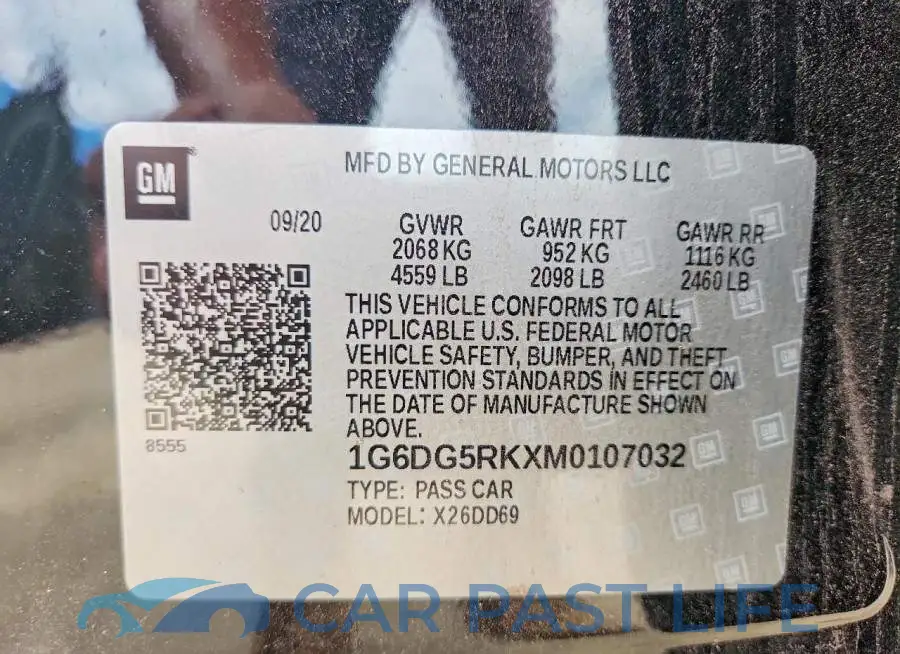1G6DG5RKXM0107032# 13