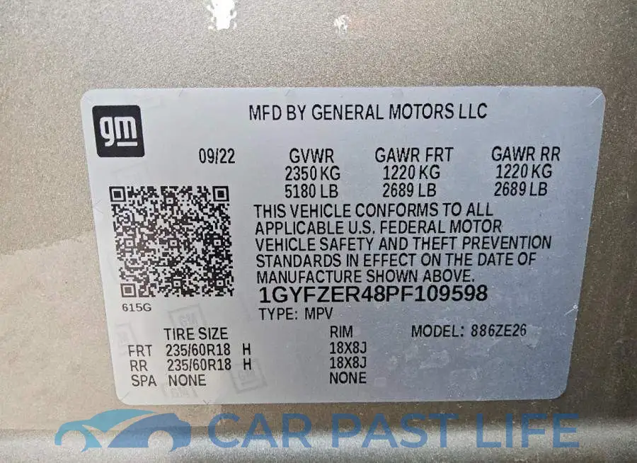 1GYFZER48PF109598# 13