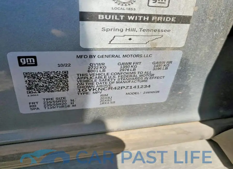 1GYKNCR42PZ141234# 13