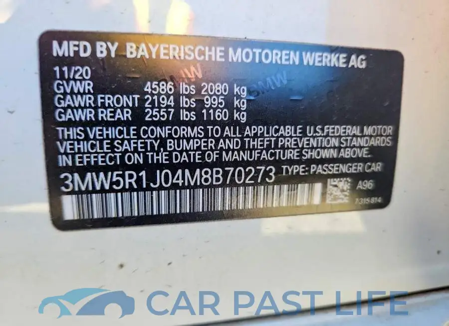 3MW5R1J04M8B70273# 12