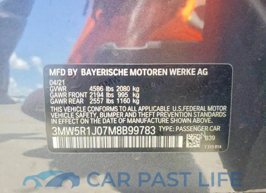 3MW5R1J07M8B99783# 12