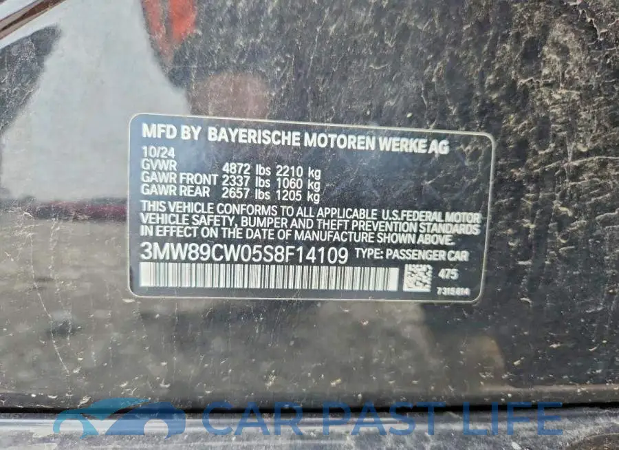 3MW89CW05S8F14109# 12