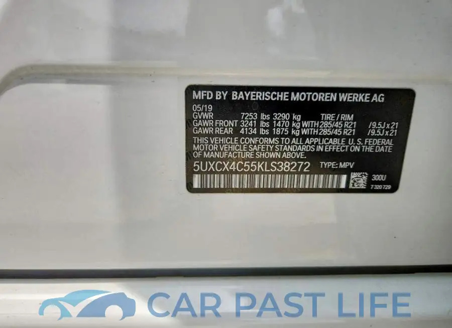 5UXCX4C55KLS38272# 13