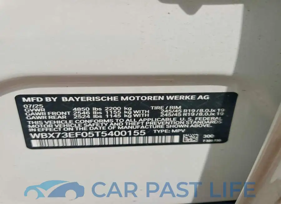 WBX73EF05T5400155# 13
