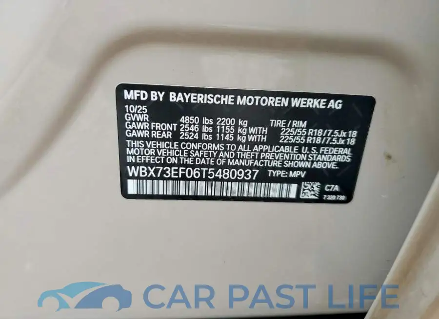 WBX73EF06T5480937# 13