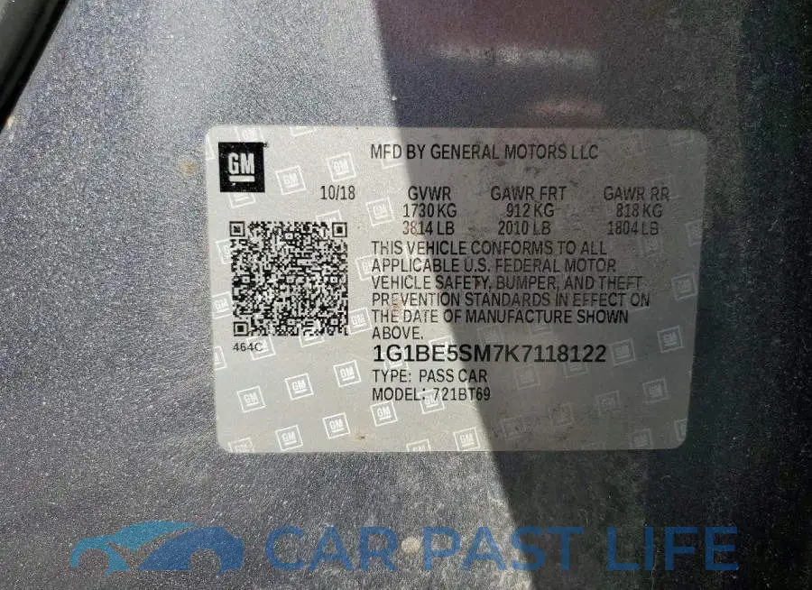1G1BE5SM7K7118122# 12
