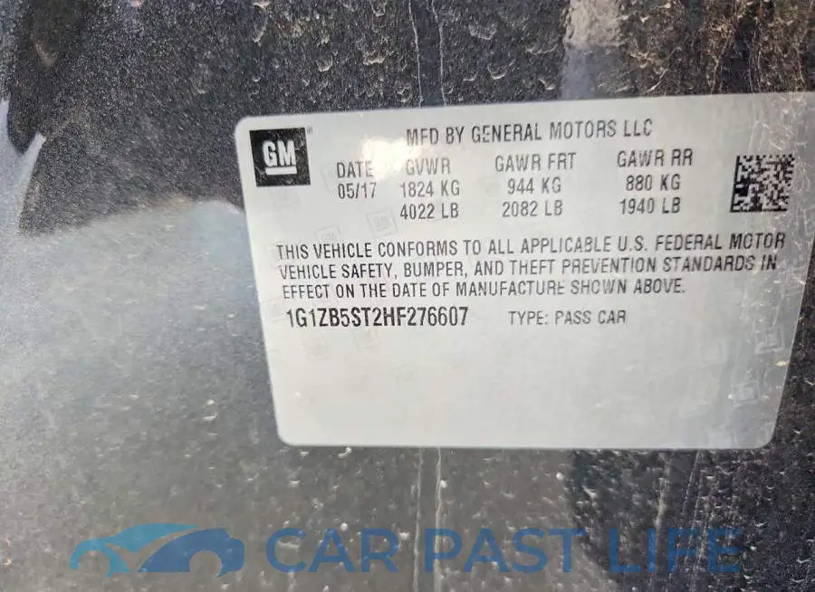 1G1ZB5ST2HF276607# 13