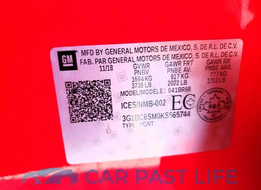 3G1BC6SM0KS565744# 12