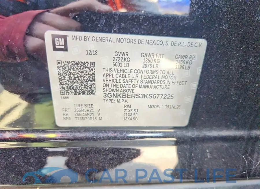 3GNKBERS3KS577225# 12