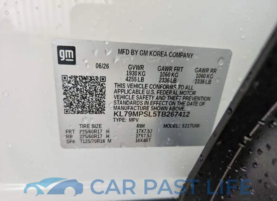 KL79MPSL5TB267412# 12