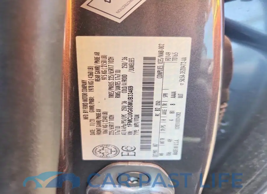 1FMCU0G65MUB33469# 13