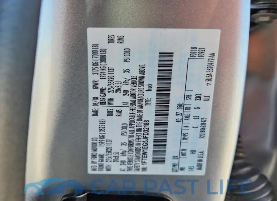 1FTEW1EG5JFD32188# 12
