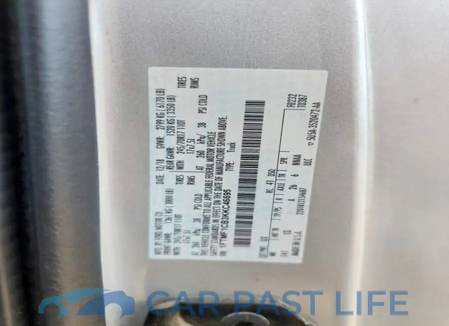 1FTMF1CB3KKC46695# 13