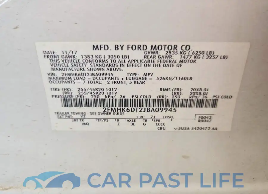 2FMHK6DT2JBA09945# 13