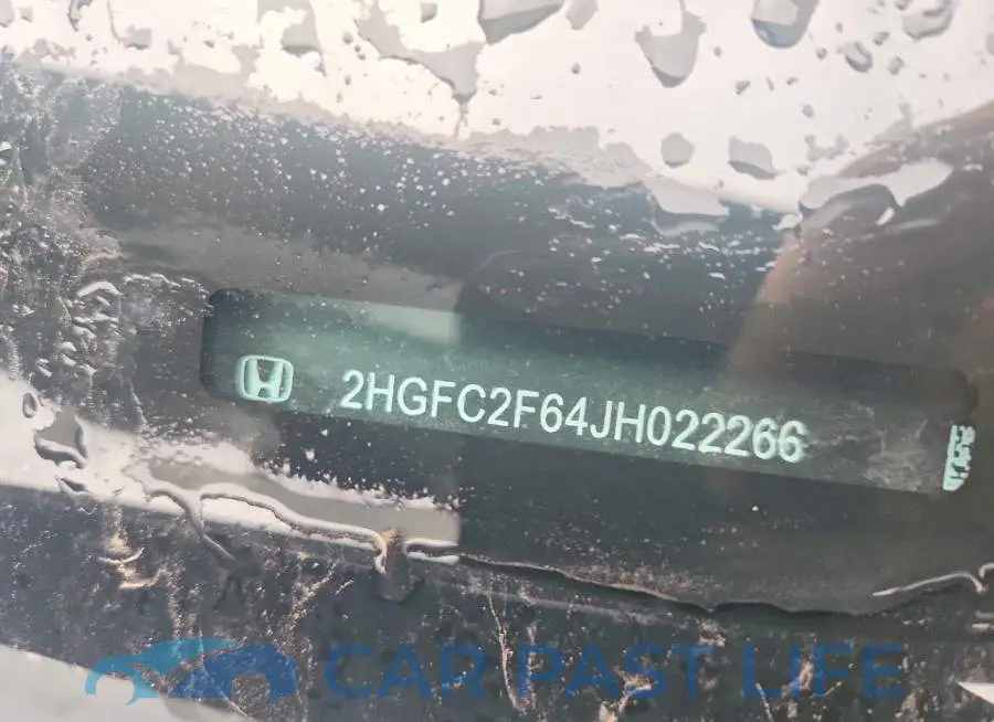 2HGFC2F64JH022266# 12