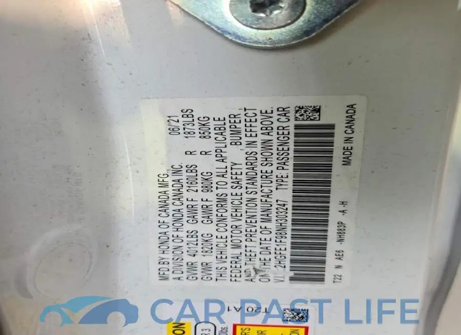 2HGFE1F98NH303247# 12