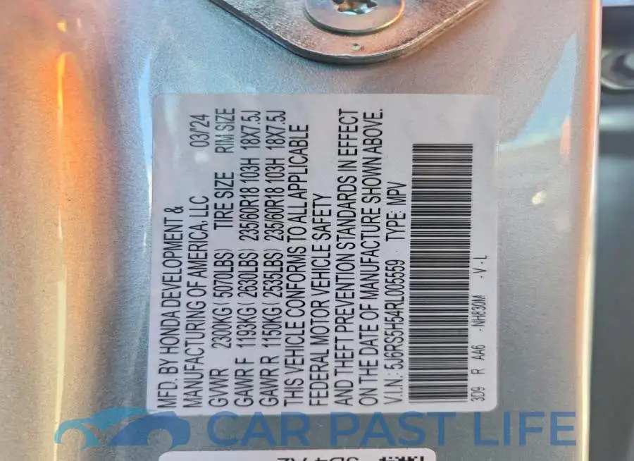 5J6RS5H54RL005559# 13