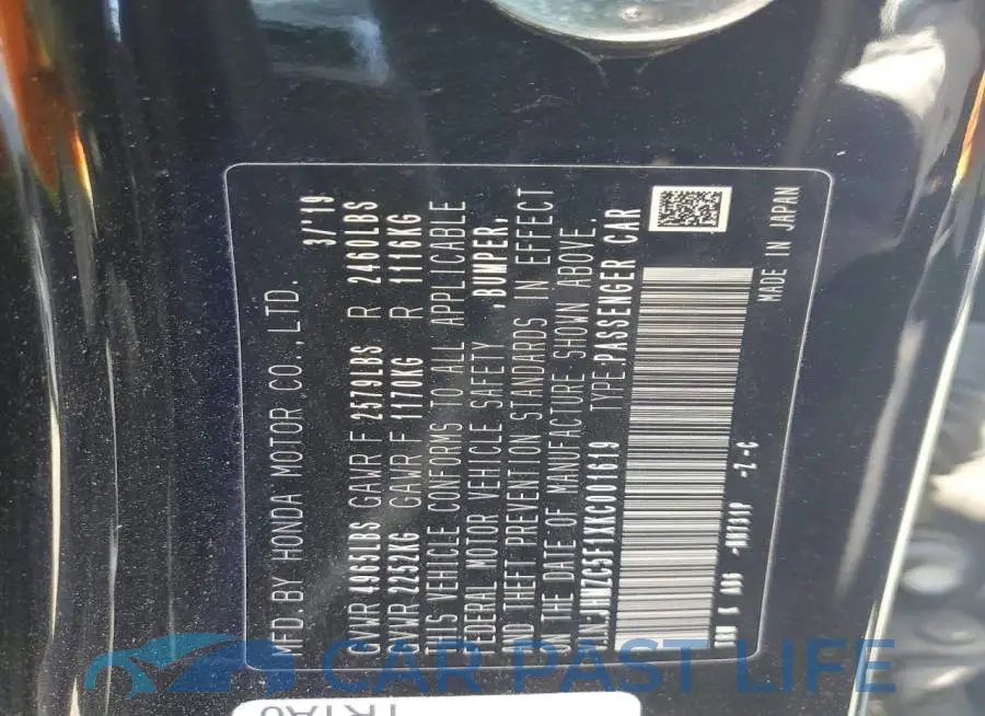 JHMZC5F1XKC001619# 12