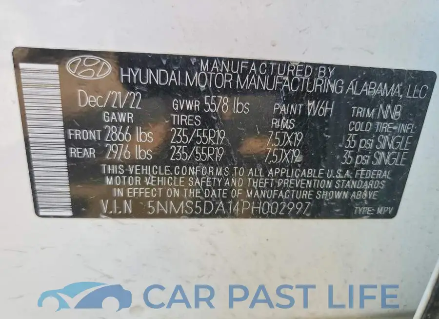 5NMS5DA14PH002997# 13