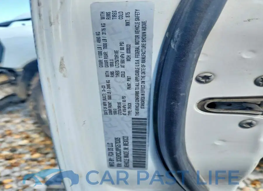 3C63R3CJ8PG578305# 12