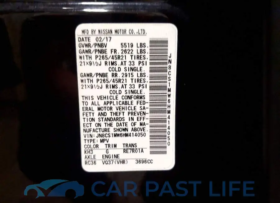 JN8CS1MW6HM414050# 13