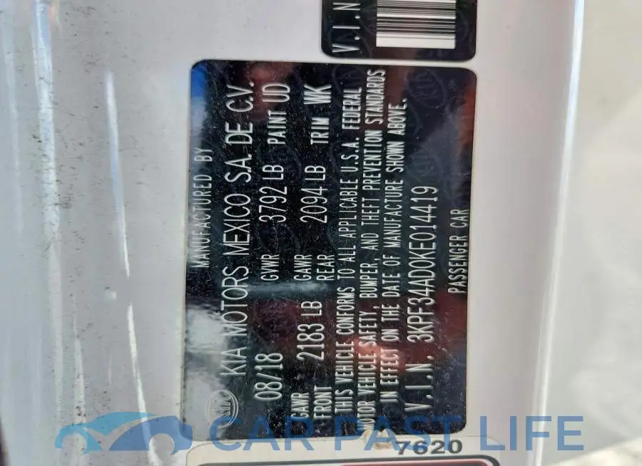 3KPF34AD0KE014419# 13