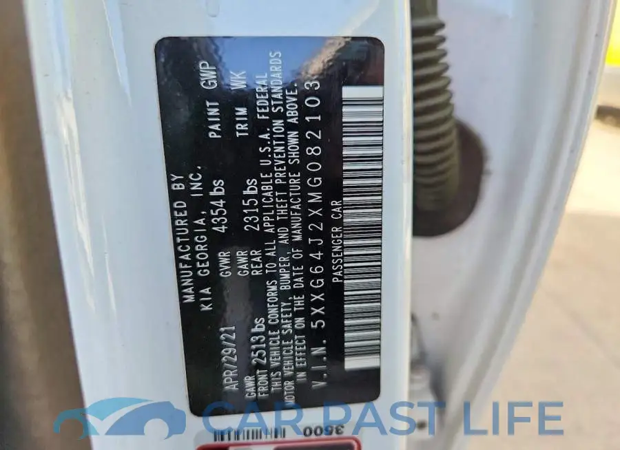 5XXG64J2XMG082103# 12