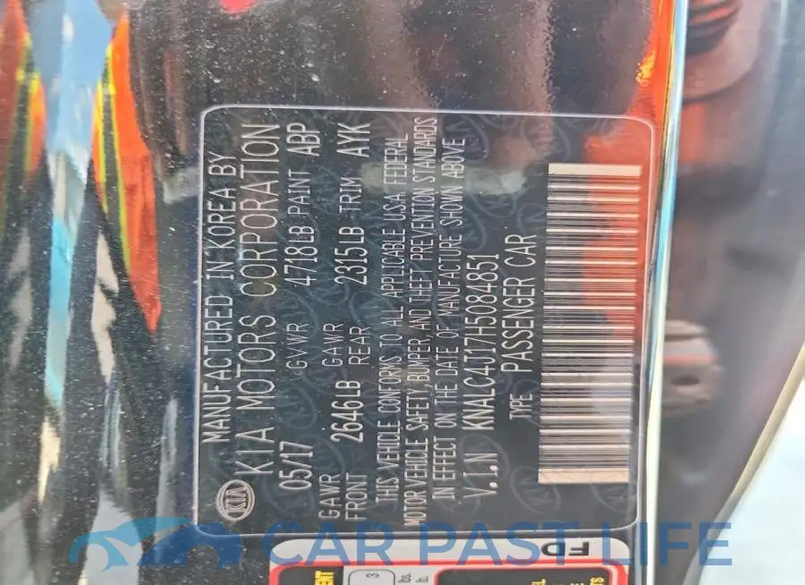 KNALC4J17H5084851# 12