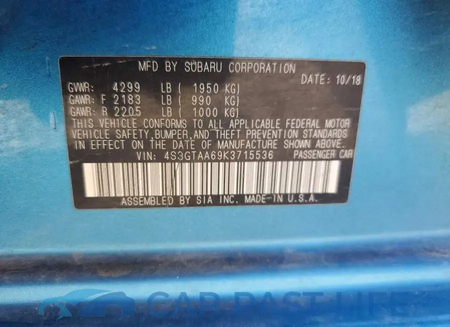 4S3GTAA69K3715536# 14