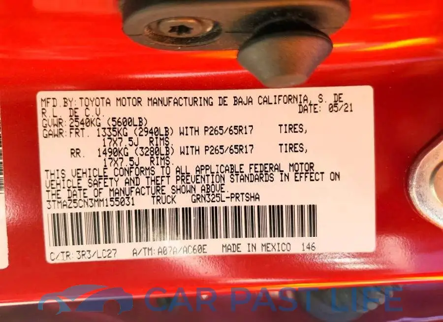 3TMAZ5CN3MM155031# 13