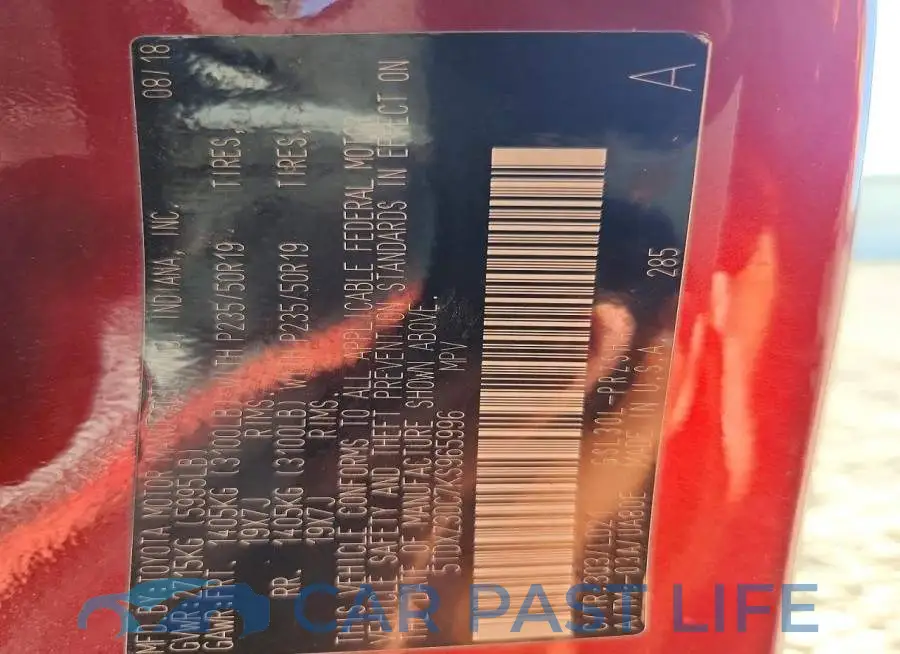 5TDXZ3DC7KS965996# 13