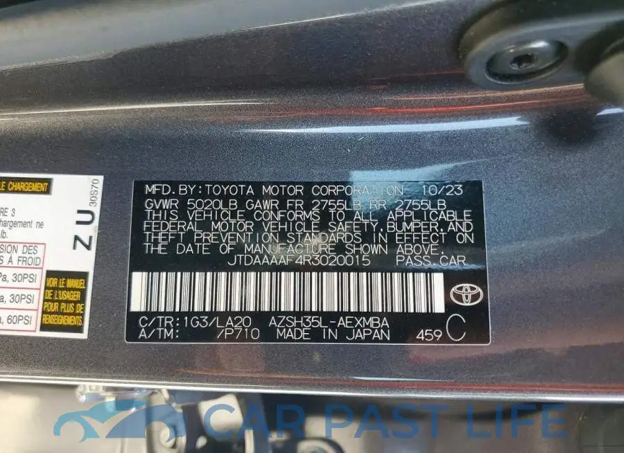 JTDAAAAF4R3020015# 13