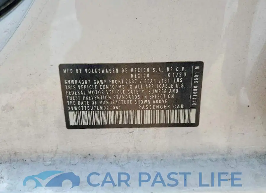 3VW6T7BU7LM027091# 12