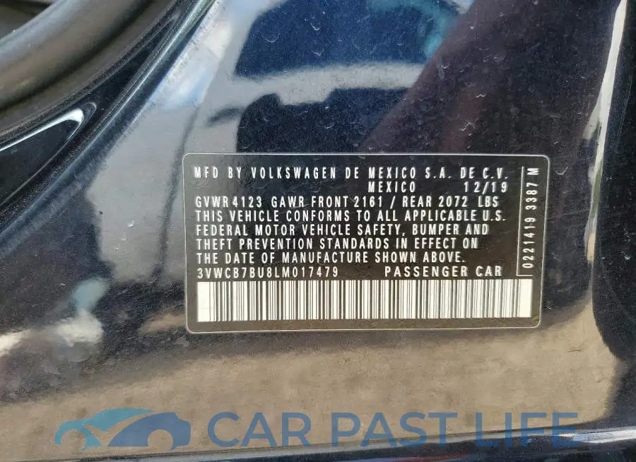 3VWCB7BU8LM017479# 12