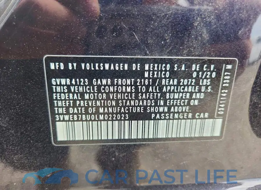3VWEB7BU0LM022023# 12