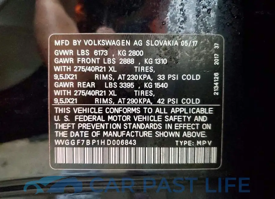 WVGGF7BP1HD006843# 14