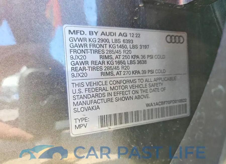 WA1ACBF70PD010522# 13