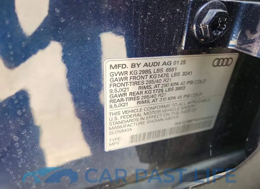 WA1LVBF76SD024002# 14