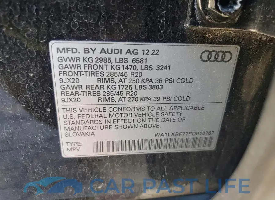 WA1LXBF77PD010787# 13