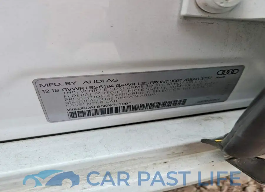 WAU8DAF86KN011291# 13