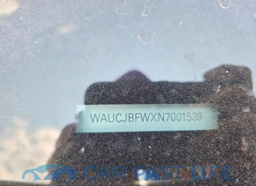 WAUCJBFWXN7001539# 12
