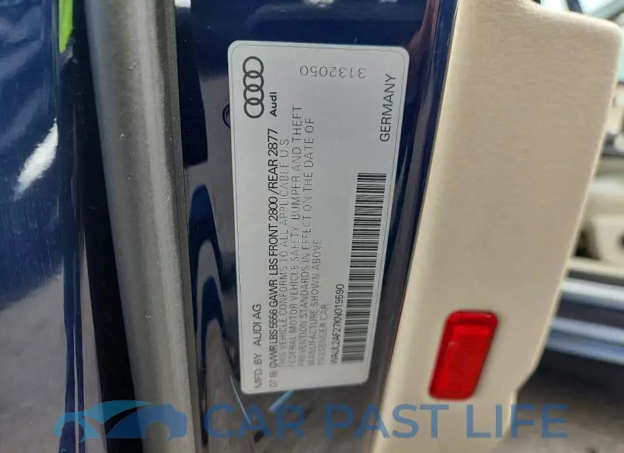WAUL2AF27KN019590# 12