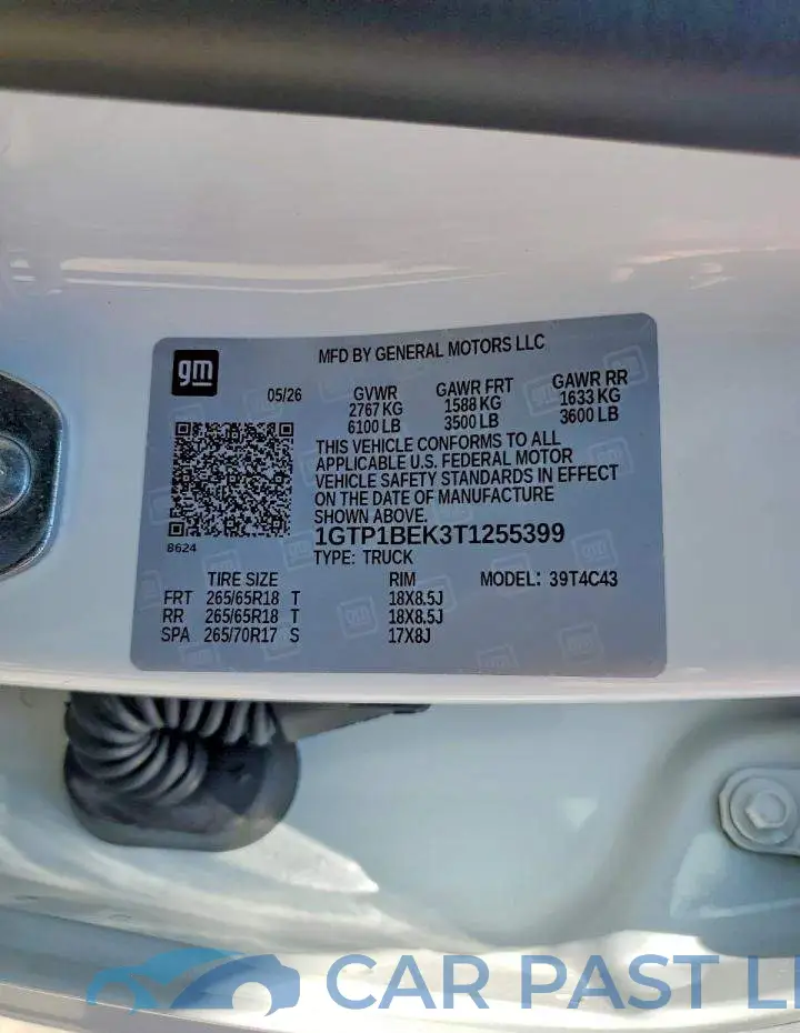 1GTP1BEK3T1255399# 13
