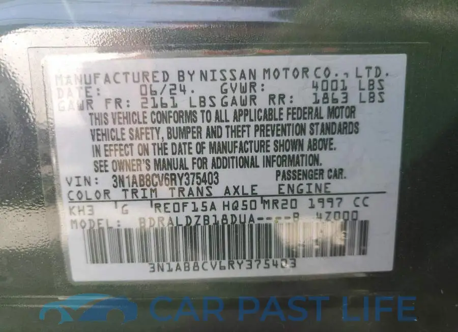 3N1AB8CV6RY375403# 12