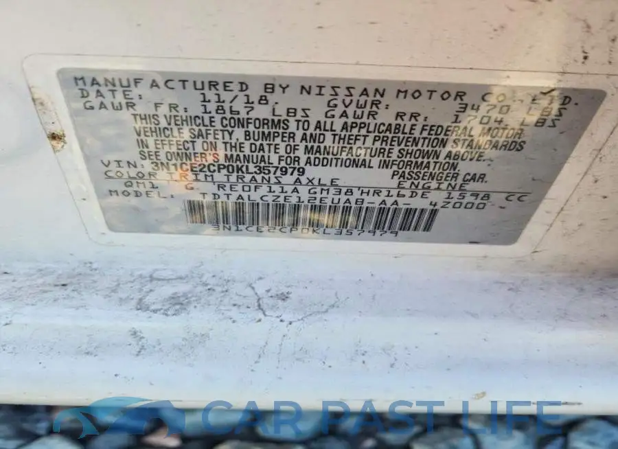 3N1CE2CP0KL357979# 12