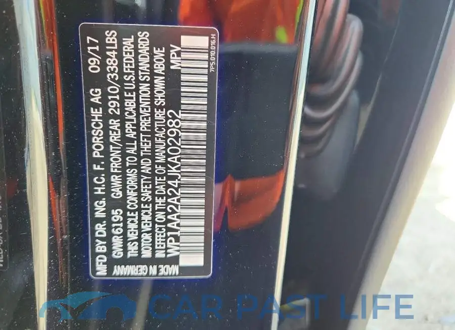 WP1AA2A24JKA02982# 12